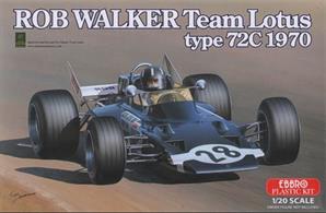 EBBRO E002 1/20 Rob Walker Team Lotus 72cA nicely detailed model of the Lotus 72c can be built from this kit. Full instructions are included.