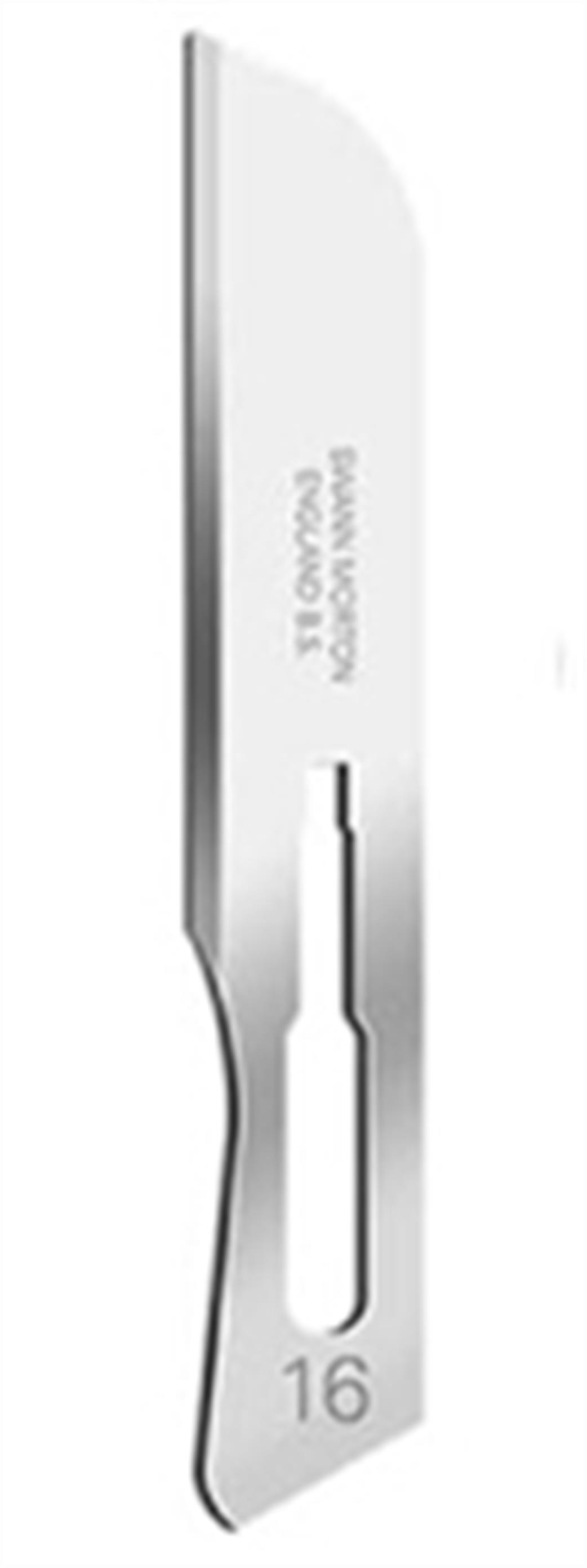 Swann Morton  0122 Number 16 Straight Scalpel Blade Pack of 5 for No.3 Handle