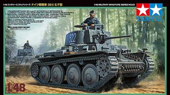 Tamiya 32583 1/48 Scale German Panzer 38(t) Ausf E/F TankLength 98mm Width 45mm