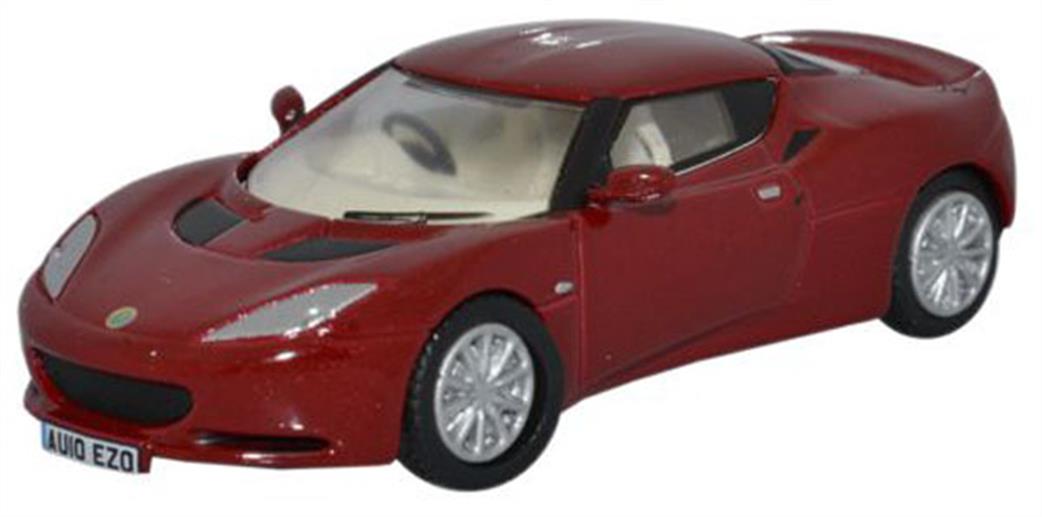 Oxford Diecast 1/76 76LEV001 Lotus Evora Canyon Red/Oyster