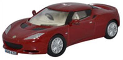 Oxford Diecast 1/76 Lotus Evora Canyon Red/Oyster 76LEV001