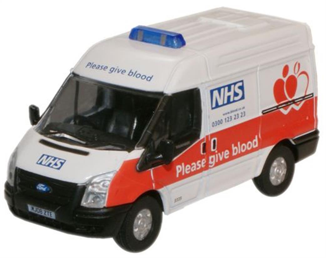 Oxford Diecast 1/76 76FT008 NHS Blood Donor Van Ford Transit SWB Med