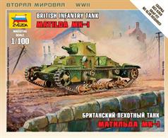 Zvezda 1/100 British Light Tank Matilda Mk1 6191