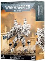 This multi-part plastic kit contains 108 components and a T'au transfer sheet with which to make a XV104 Riptide Battlesuit and two Shielded Missile Drones.This kit comes supplied unpainted and requires assembly.