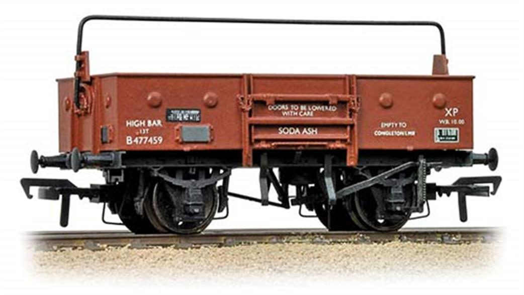 Bachmann OO 38-452A BR 13 Ton Hyfit Steel Body Open Wagon with Sheet Rail BR Bauxite Late