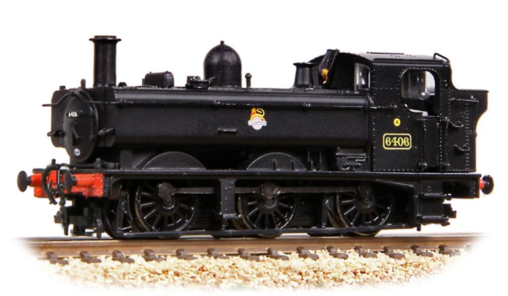 Graham Farish N 371-986B GWR 64XX Pannier Tank 6406 BR Black Early Emblem