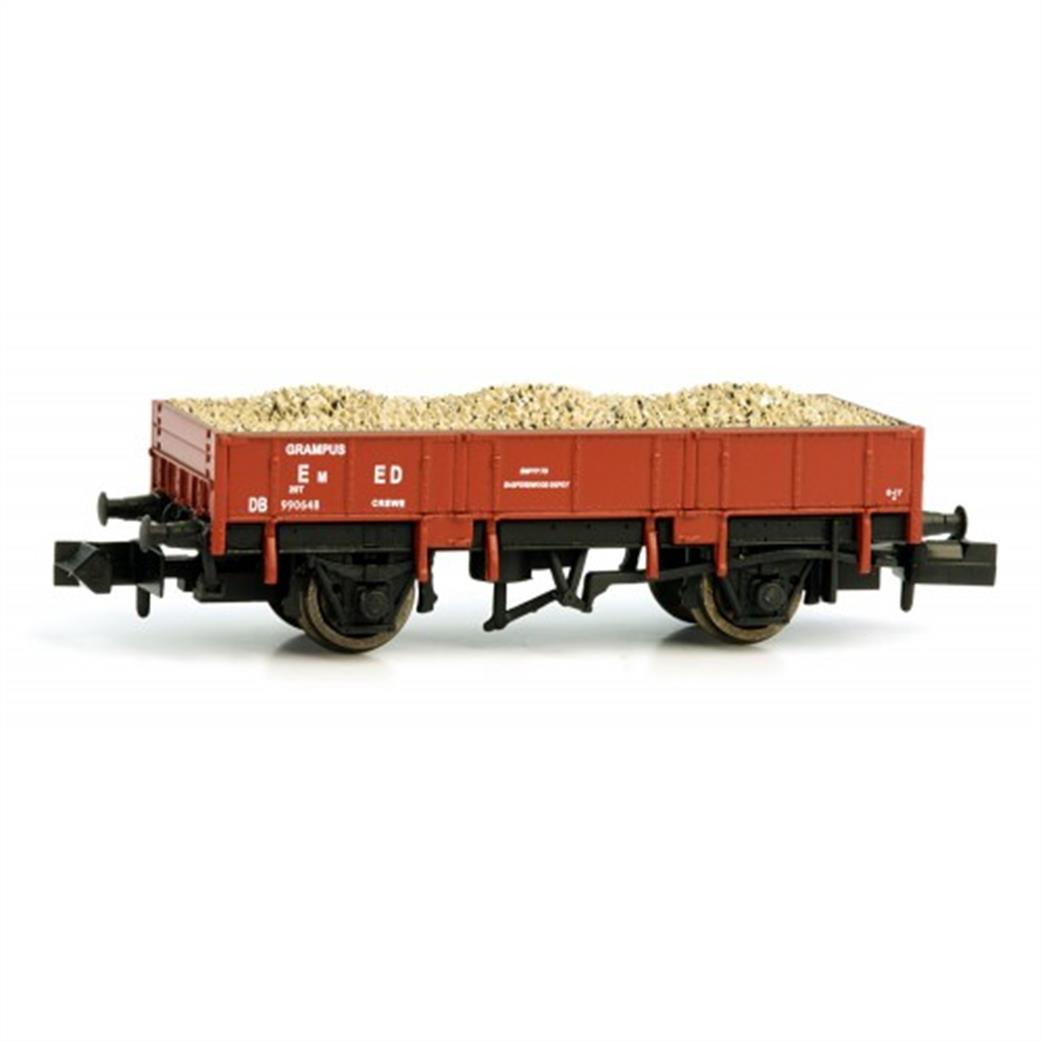 Dapol N 2F-060-002 BR Grampus Engineers Steel Body Open Ballast Wagon Indian Red DB990648