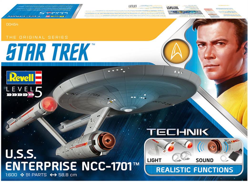 Revell 1/600 00454 Technik Star Trek USS Enterprise NCC-1701