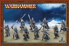 This multi-part plastic kit contains 69 components with which to make 10 Shadow Warriors armed with ranger bows and shadow blades. They can also be assembled as 10 Sisters of the Watch.This kit comes supplied unpainted and requires assembly - we recommend using Citadel Plastic Glue and Citadel Paints.