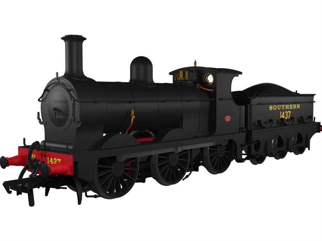 Rapido Trains 966505 SR 1437 ex-SECR Class O1 0-6-0 Southern Railway Plain Black with Maunsell era Lettering DCC Sound OO