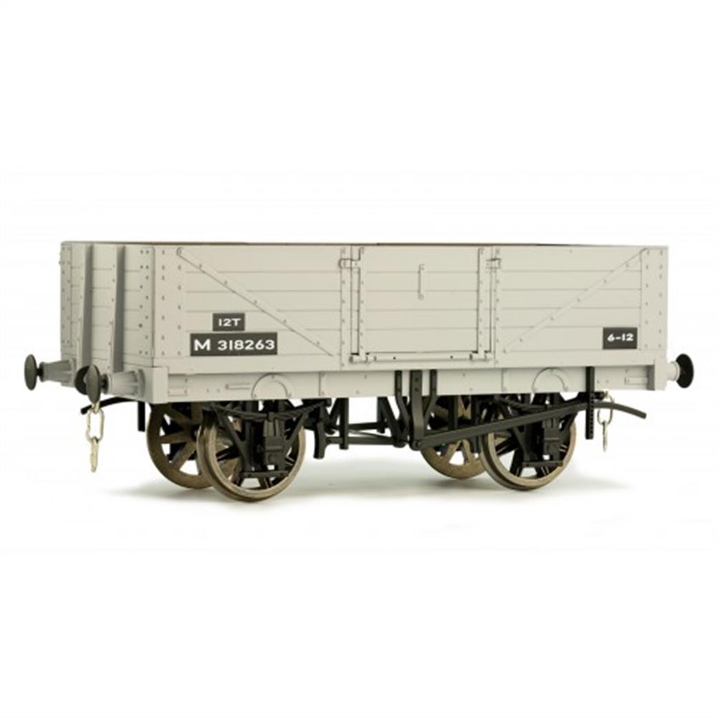 Dapol O Gauge 7F-051-057W BR 5 Plank Open Wagon M318242 RTR Weathered