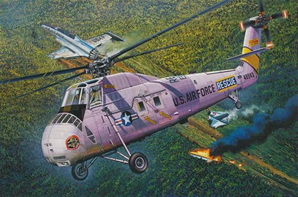 Gallery Models MRC 1/48 64104 HH-34J USAF Combat Resue Helicopter Kit