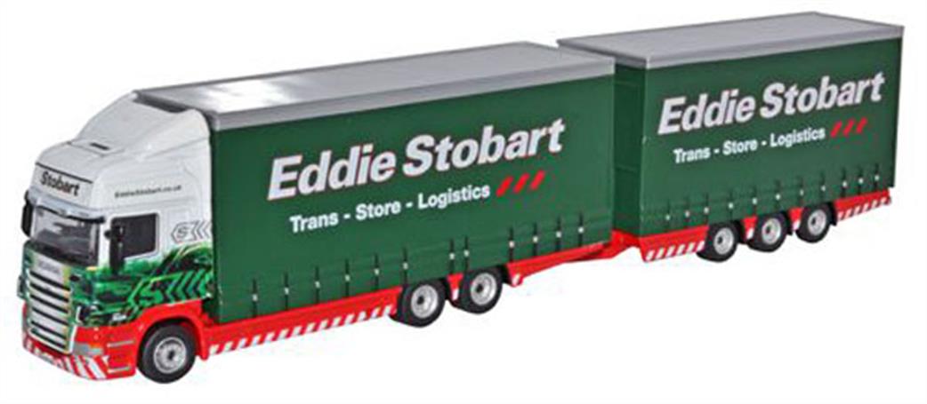 Oxford Diecast 1/76 76DBU001 Eddie Stobart Scania Topline Drawbar Unit