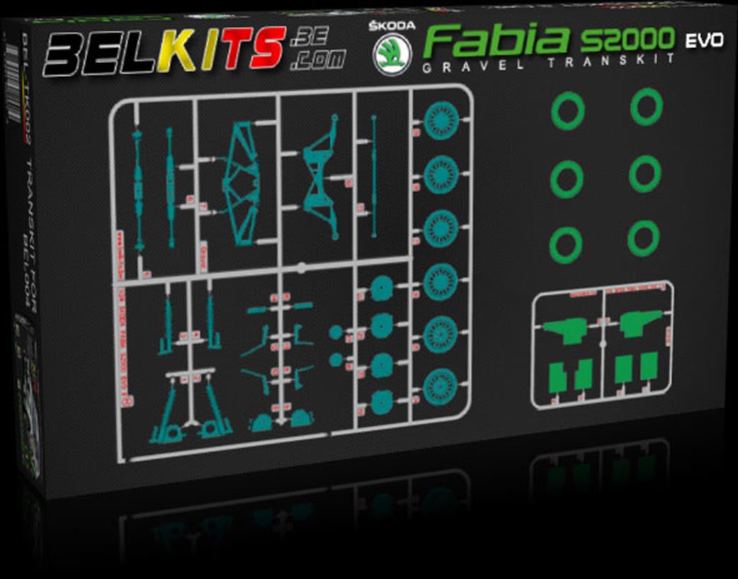 Belkits BEL-TK002 Skoda Fabia Gravel Rally Conversion Set 1/24