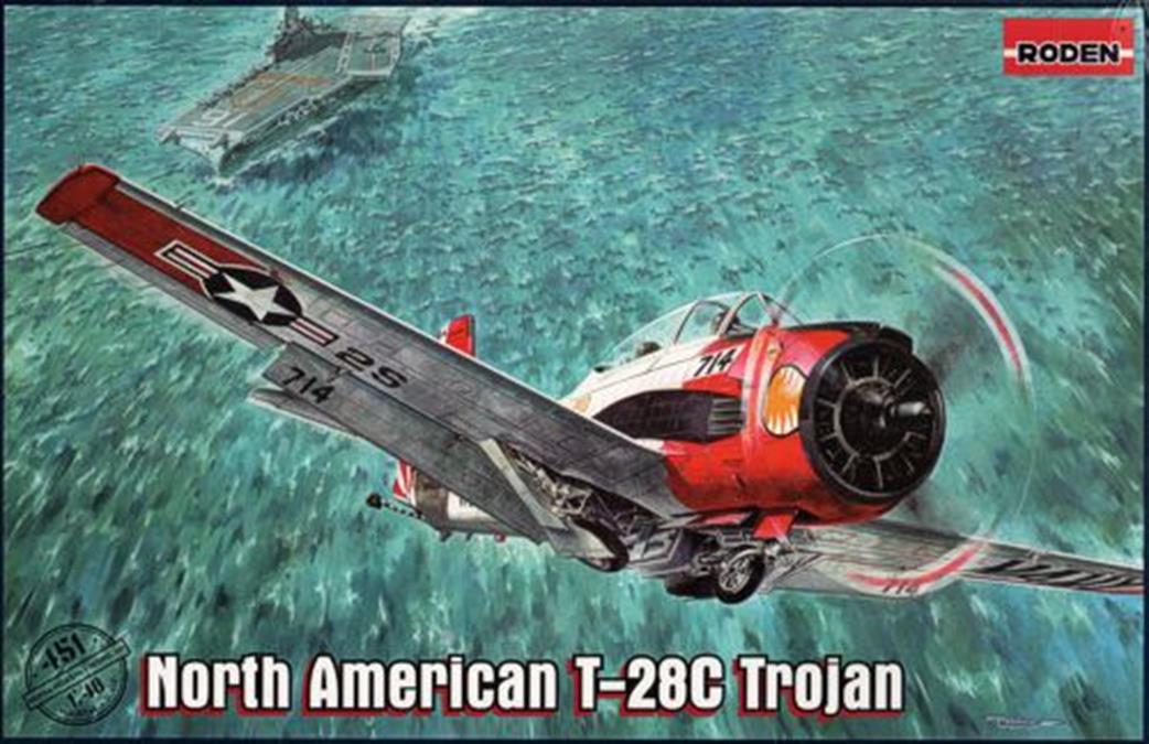Roden 1/48 451 North American T-28C rojan Aircraft Kit
