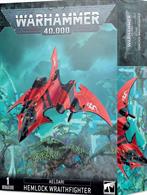 This multi-part plastic kit contains 61 components with which to make either a Hemlock Wraithfighter or a Crimson Hunter. Add two boxes to your cart to make both of these deadly variants.This kit comes supplied unpainted and requires assembly - we recommend using Citadel Plastic Glue and Citadel Paints.