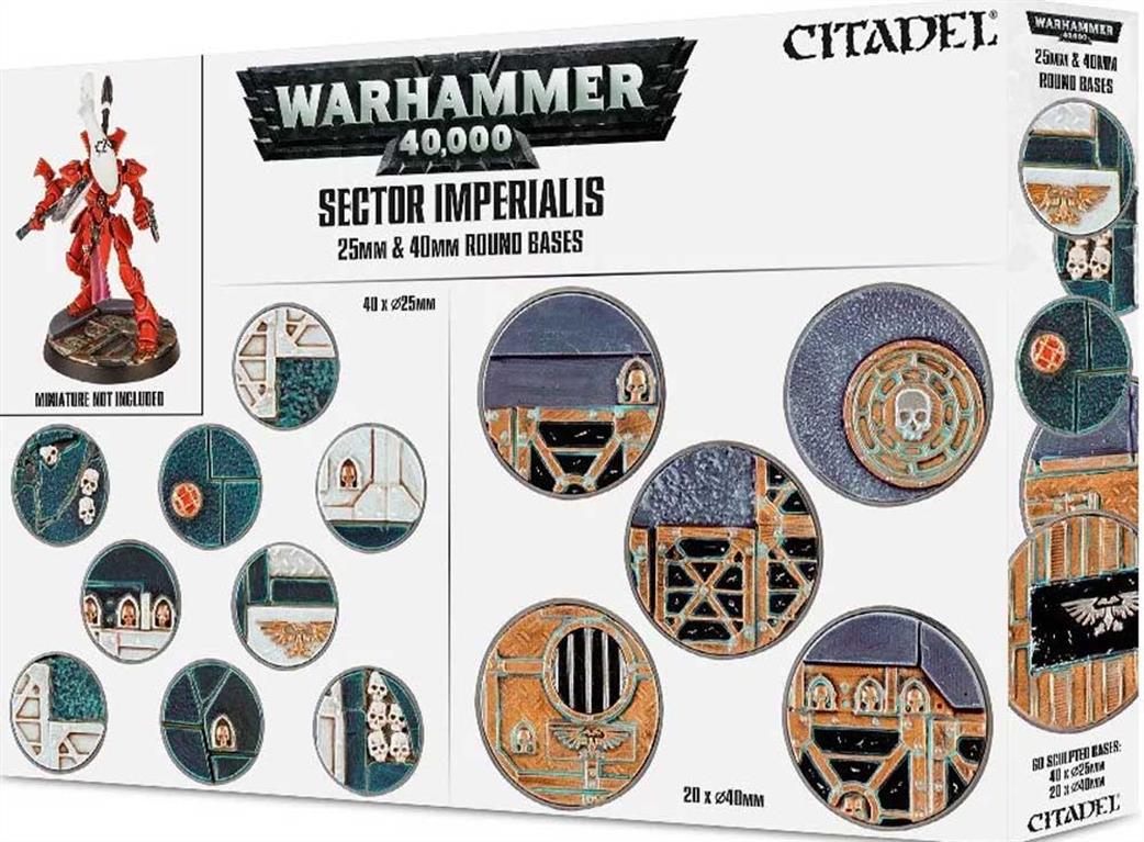 Games Workshop 66-92 Sector Imperialis 25 & 40mm Round Bases