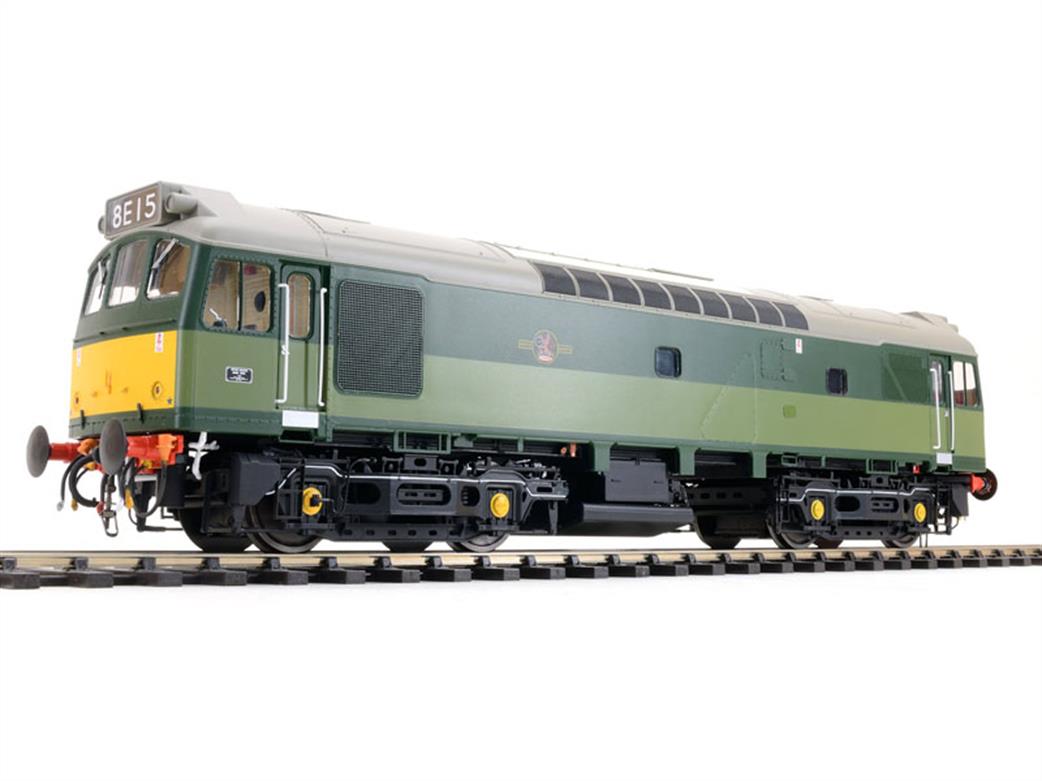 Heljan O Gauge 2555 BR Class 25 25/3 BR Two Tone Green with Yellow Warning Panels