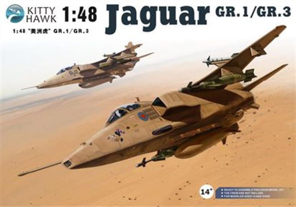 Kitty Hawk KH80106 Jaguar GR1/3 Royal Air Force Plastic Kit 1/48
