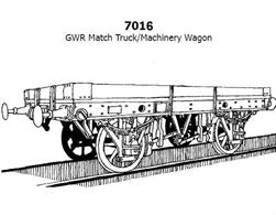 This kit builds a model of a GWR diagram L22 16-foot length match truck, a series of low-sided wagons likely built using older wagon underfarmes and principally intended for use as runner wagons under crane jibs and over-length loads. These wagons were also referred to as machinery trucks and could be seen carrying large sleeted or crated loads and containers which could be secured to the wagon with ropes or chains.This Cooper Craft model kit has been taken into the Slater's range and are now supplied with wheels, bearings and turned steel buffers.