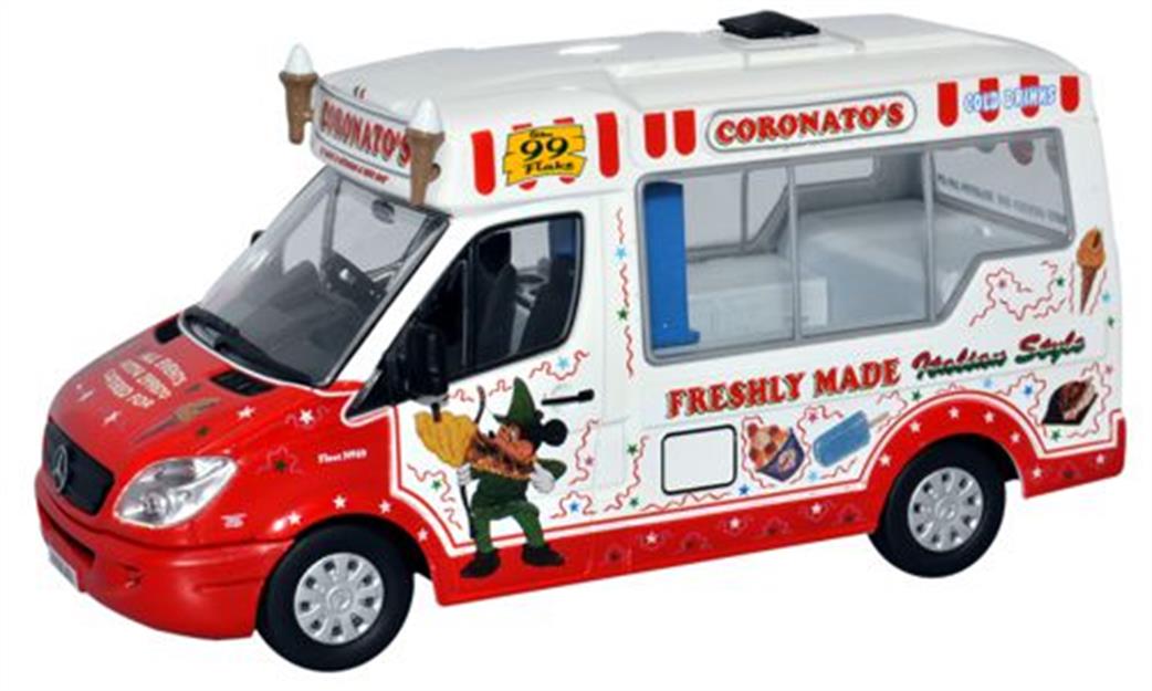 Oxford Diecast 1/43 WM003 Coronatos Whitby Mondial Ice Cream Van