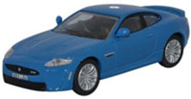 Oxford Diecast 1/76 Jaguar XKR-S in French Racing Blue76XKR001