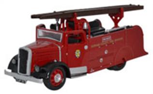 Oxford Diecast 1/76 Durham Dennis Light 4 Fire Engine 76DL4003