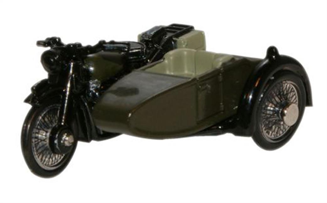 Oxford Diecast 1/76 76BSA005 BSA Motorcycle and Sidecar 34th Armoured Brigade 1945