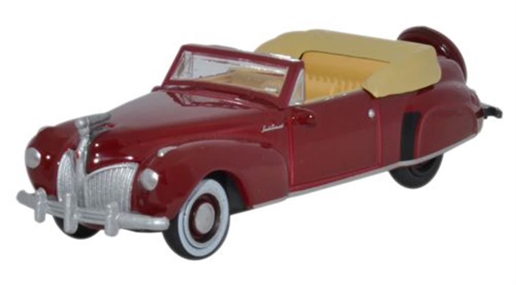 Oxford Diecast 1/87 87LC41001 Lincoln Continental 1941 Maroon
