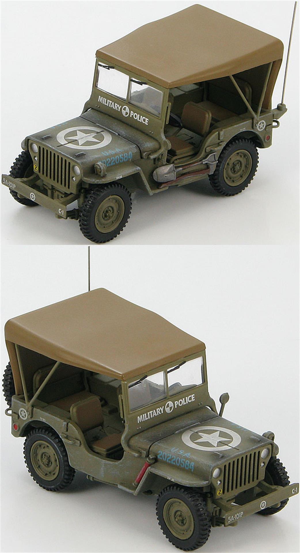 Hobby Master 1/48 HG1607 Willys Jeep MB 5th Army, 101st Military Police, Battalion C Company No.1, Italy 1945