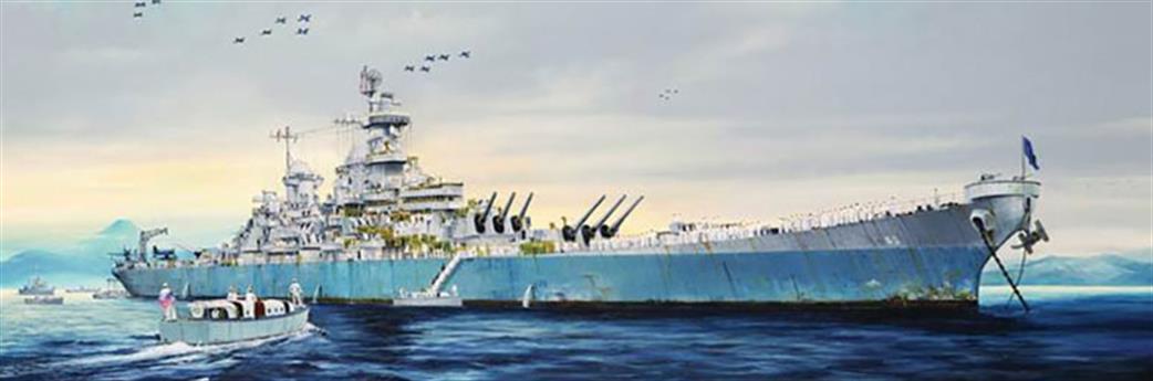 Trumpeter 03705 USS Missouri BB-63 the Battleship nicknamed Mighty Mo. 1/200