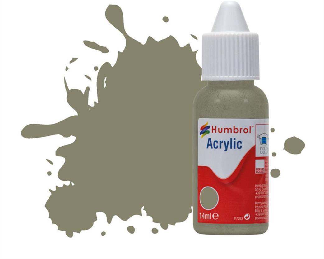 Humbrol  DB0240 240 RLM 02 Grau Matt 14ml Acrylic Paint Dropper Bottle