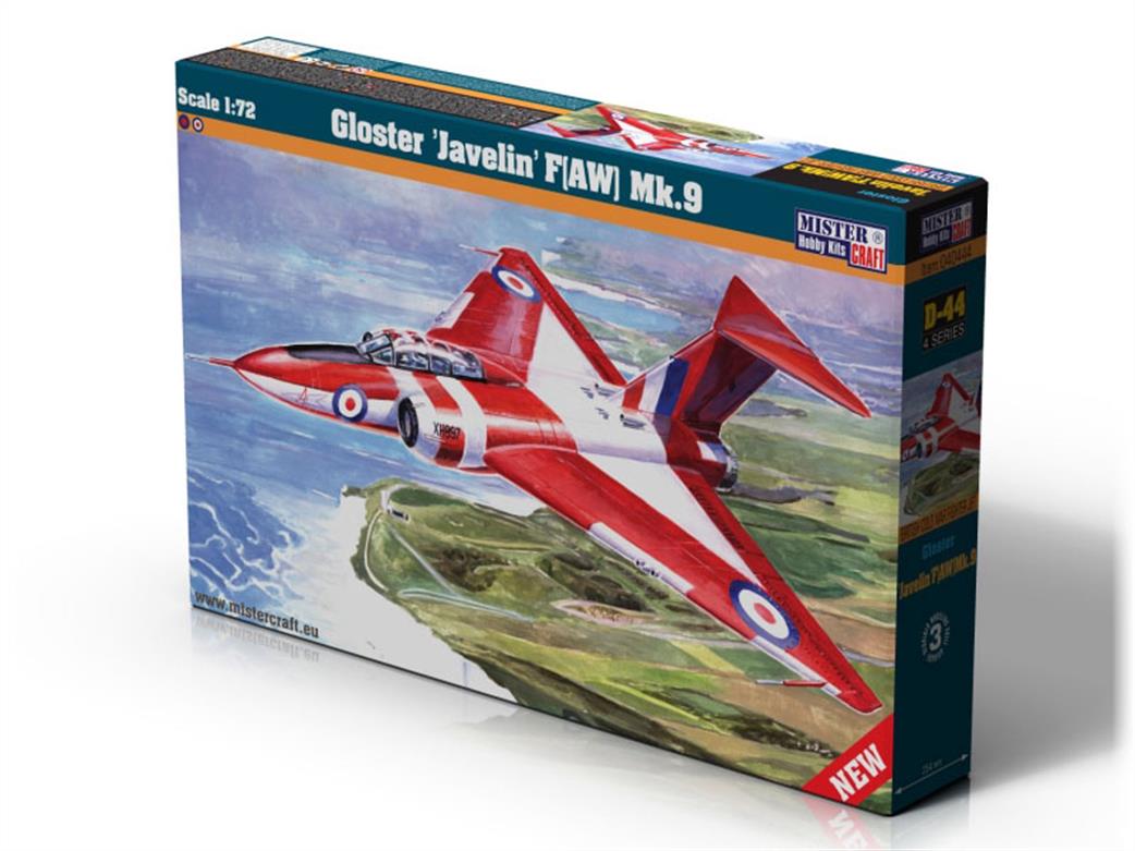 MisterCraft 1/72 040444 Gloster Javelin F(AW) Mk9 Plastic kit