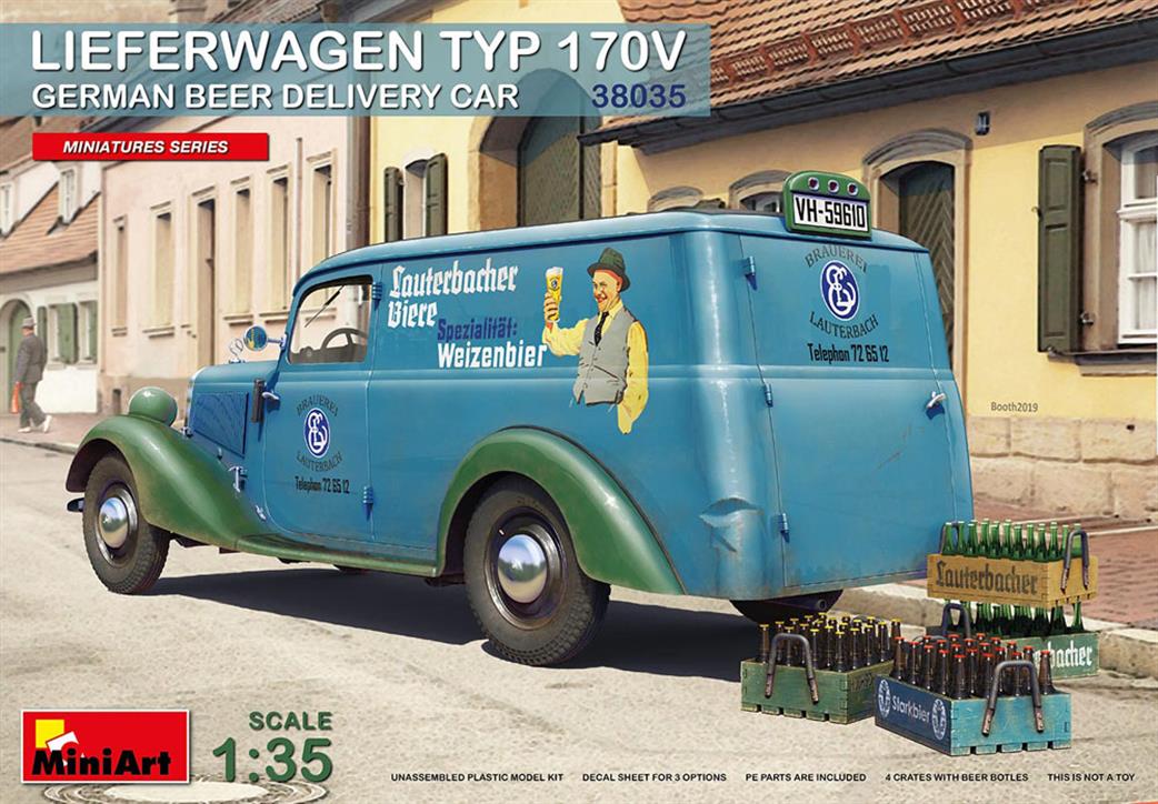 MiniArt 1/35 38035 Lieferwagon Tpy 170V German Beer Delivery van Kit
