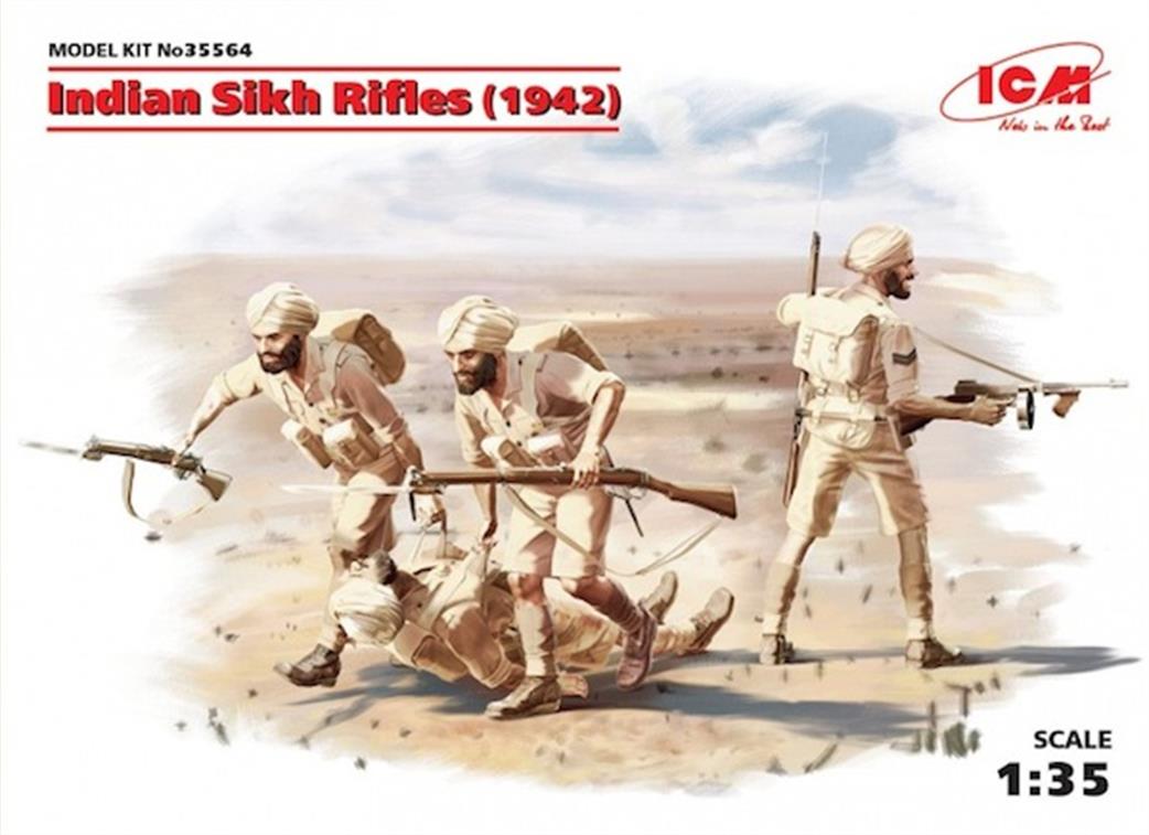 ICM 1/72 35564 Indian Sikh Rifles (1942)