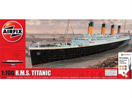 Airfix A50164A 1/700th RMS Titanic Gift SetNumber of Parts 141    Length 385mm    Width 43mm