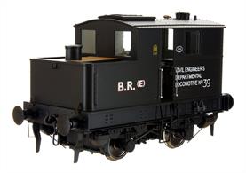 British Railways engineering department 39 was one of the 2-speed LNER class Y3 locomotives which in high gear could be used as travelling shunting engines hauling a few wagons.Finished in the last LNER black livery with the BR number applied after 1948.