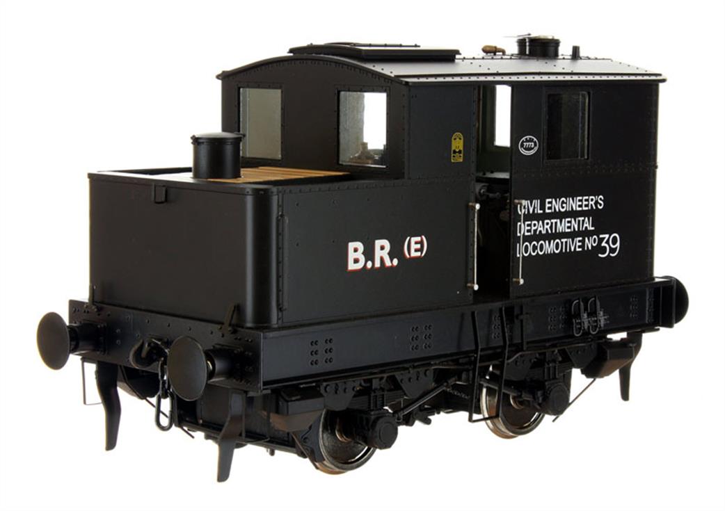 Dapol O Gauge 7S-005-002S Sentinel BR 39 4-wheel Shunting Locomotive Black Early Emblem DCC & Sound