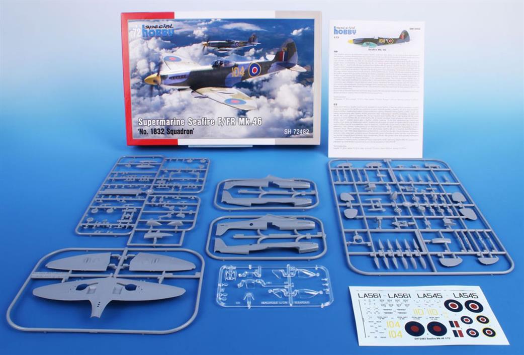 Special Hobby 1/72 SH72482 Supermarine Seafire FR MK.46 RAF Fighter Plastic Kit