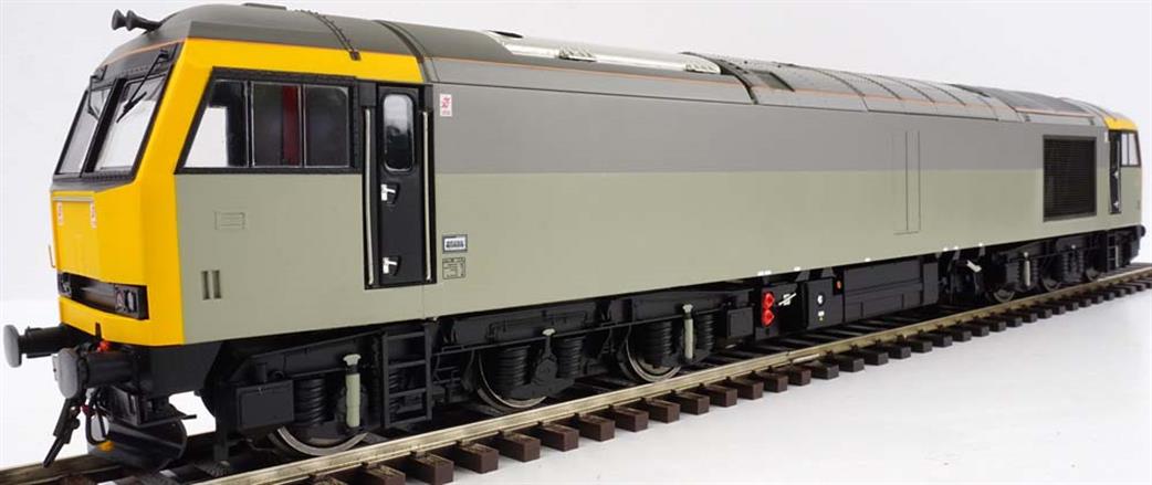 Heljan O Gauge 6000 Brush Class 60 Railfreight Triple Grey Sector Livery Unbranded & Unnumbered.