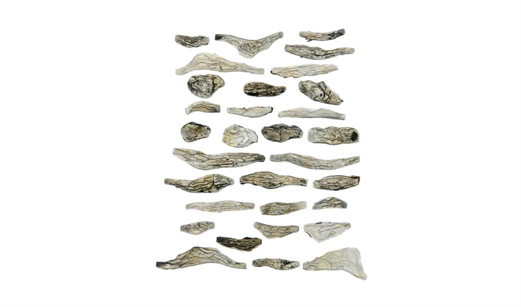 Woodland Scenics  C1141 River Bed Ready Rocks 31 Pieces