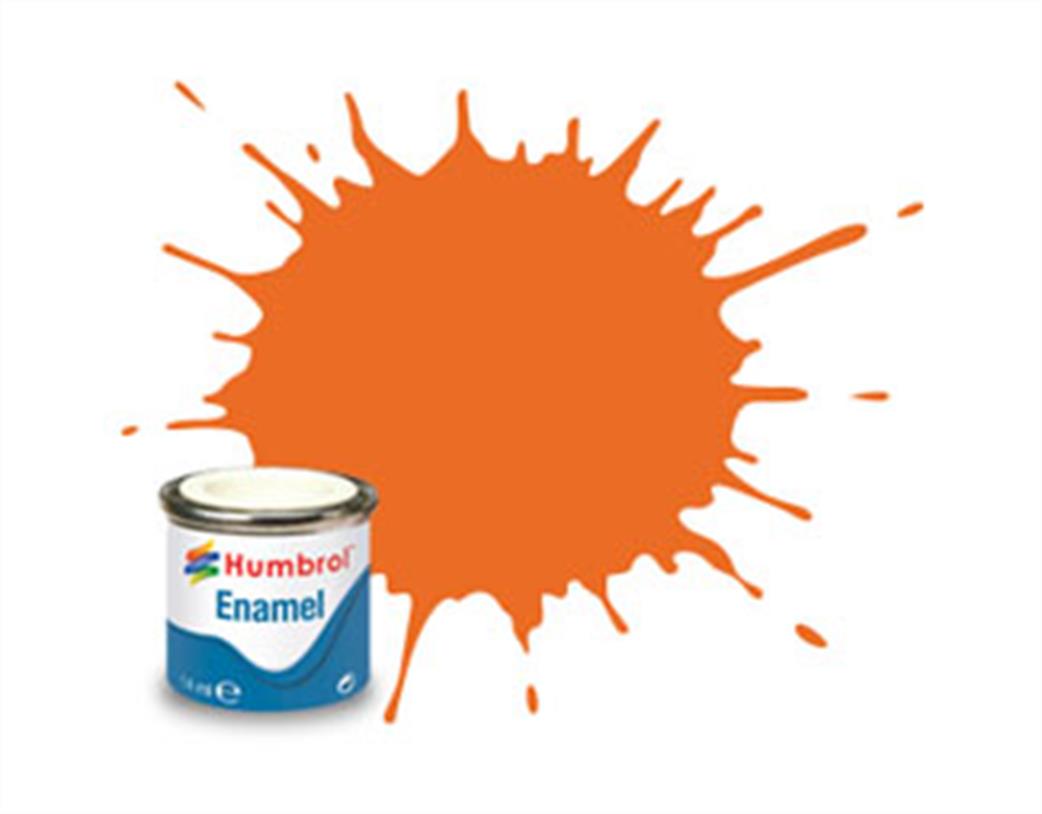 Humbrol  E14/46 46 Matt Orange Enamel Paint 14ml