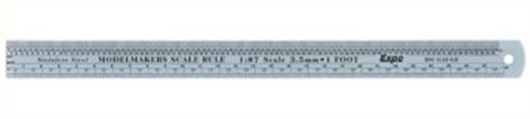 Expo HO 74103 1/87th 30cm Modellers Scale Rule for HO 3.5mm = 1ft