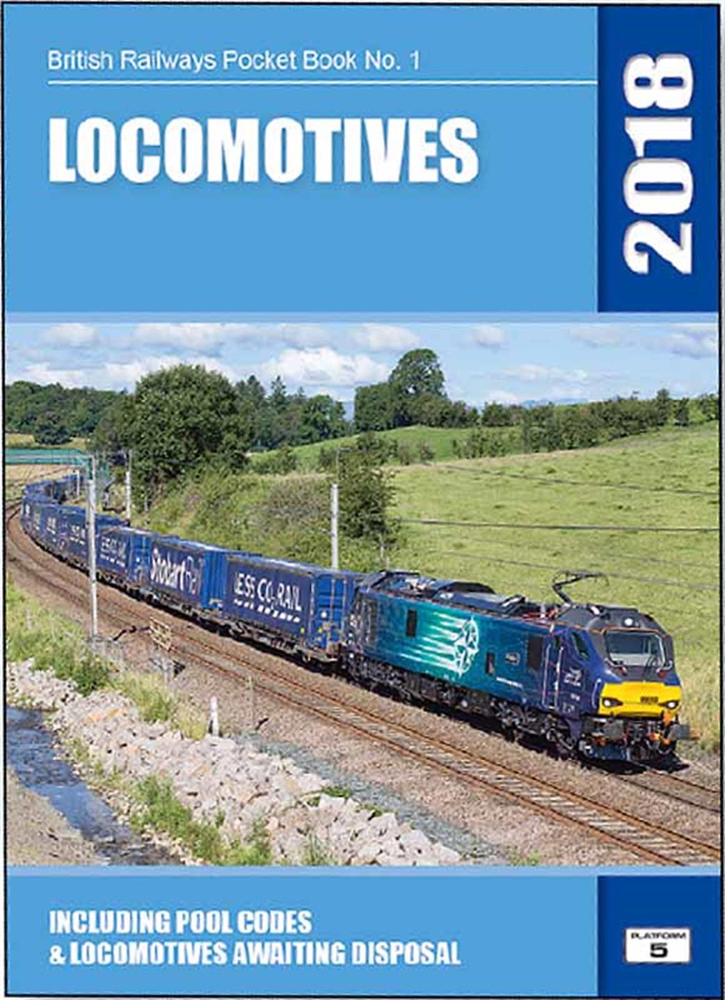 Platform 5  BRPB1 18 British Railways Locomotives 2018 Pocket Book