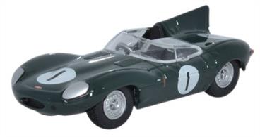 Oxford Diecast 1/76 Jaguar D Type 1956 Le Mans 76DTYP001