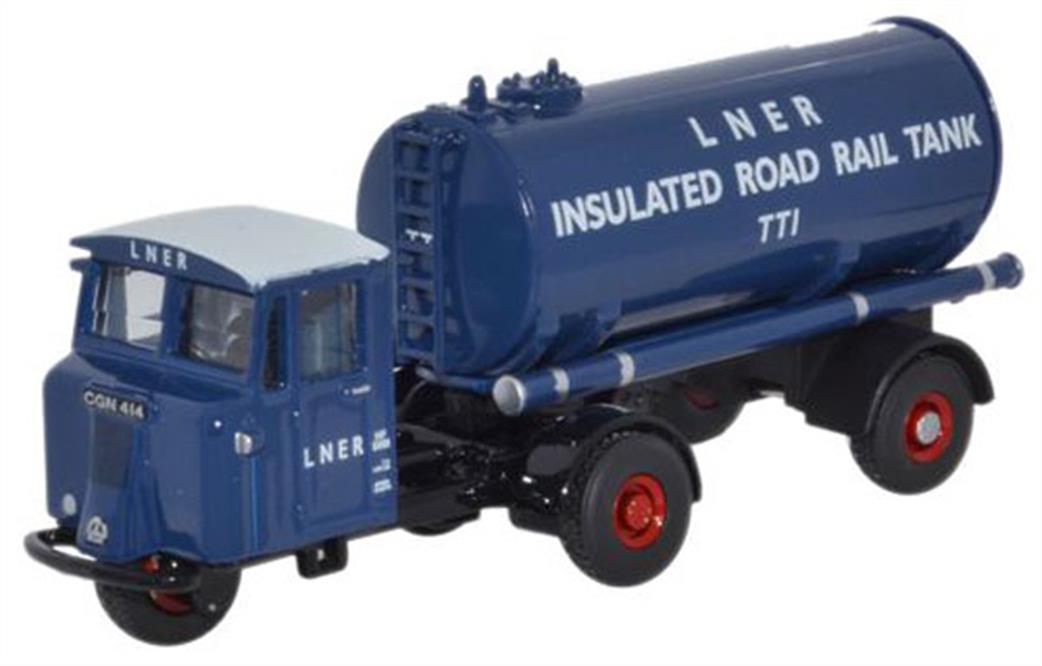 Oxford Diecast 1/76 76MH018 Scammell Mechanical Horse Tanker LNER