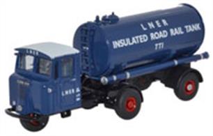 Oxford Diecast 1/76 Scammell Mechanical Horse Tanker LNER 76MH018