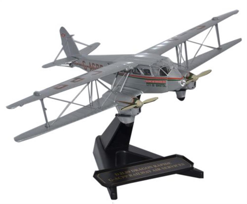 Oxford Diecast 1/72 72DR006 DH Dragon Rapide Railway Air Services