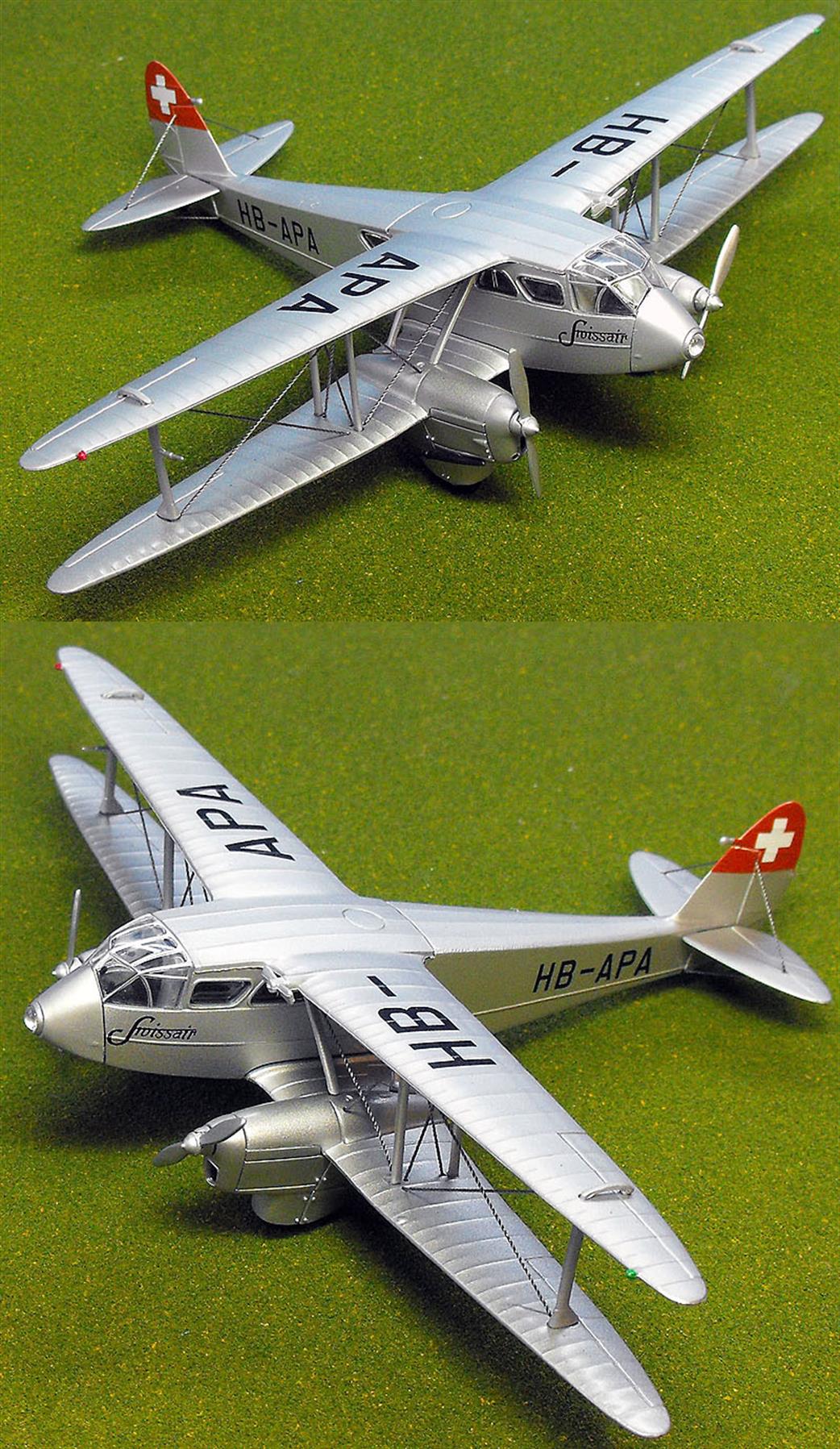 Oxford Diecast 1/72 SP073 Swissair DH Dragon Rapide