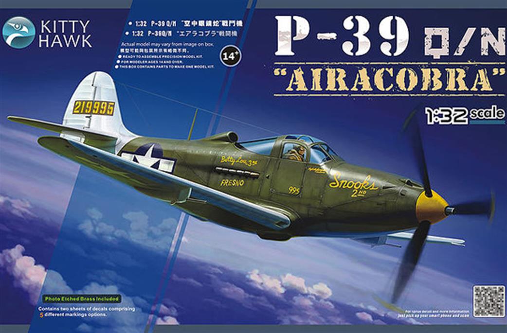 Kitty Hawk 1/32 KH32013 P-39 Aircobra  USAF WW2 Fighter
